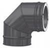 Отвод 90 гр. (Schiedel Permeter изоляция 50 мм) / черный цвет