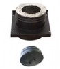 Проходной опорный элемент + Заглушка (Schiedel Permeter изоляция 25 мм)/ цвет черный